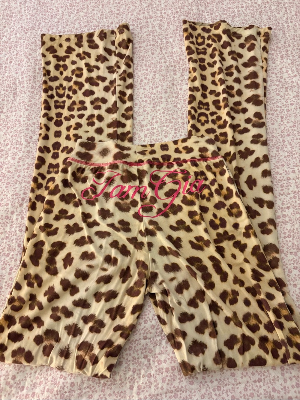 iamgia leopard print pants size XS worn once